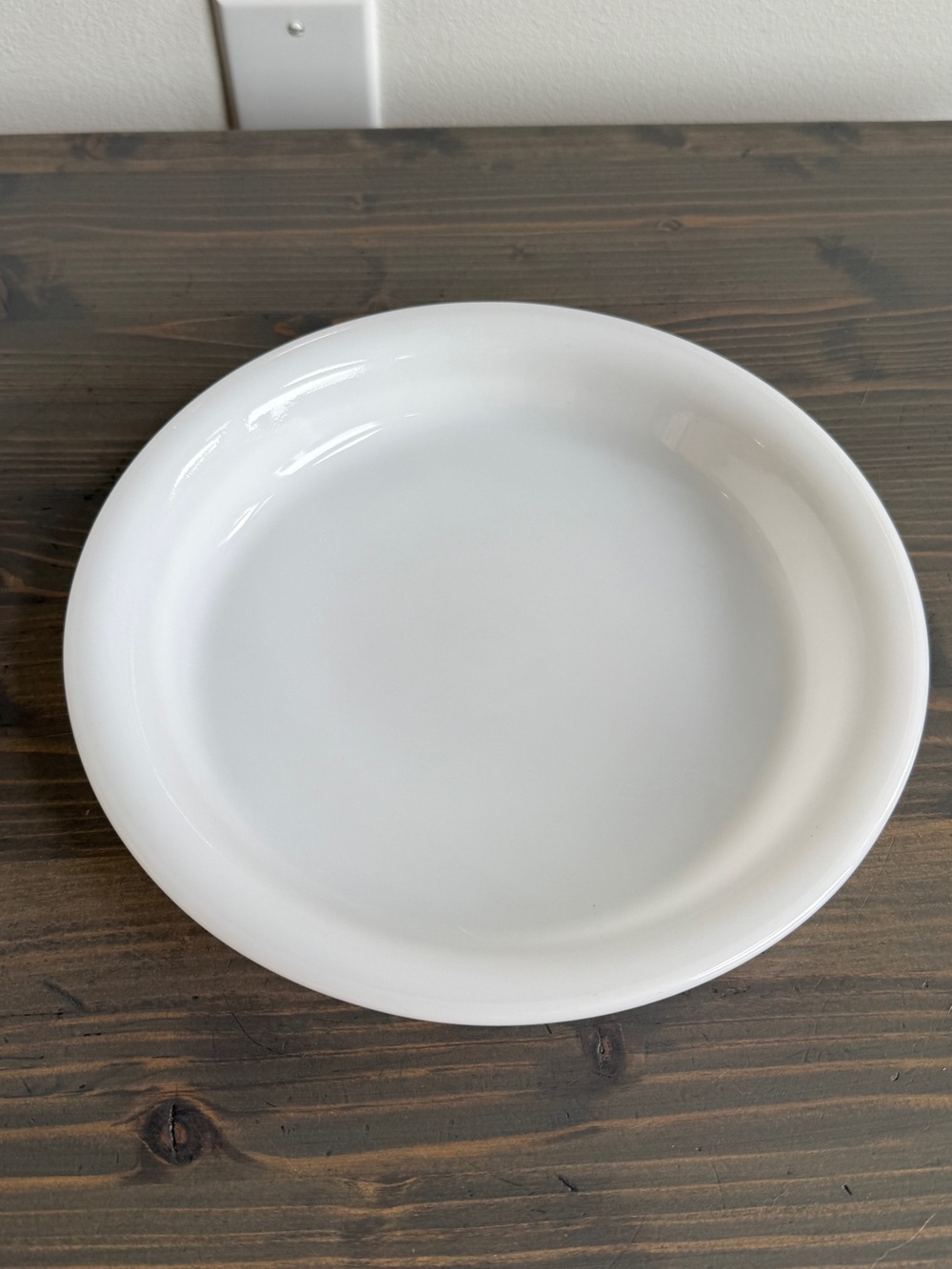Vintage Federal Glass milk glass pie dish